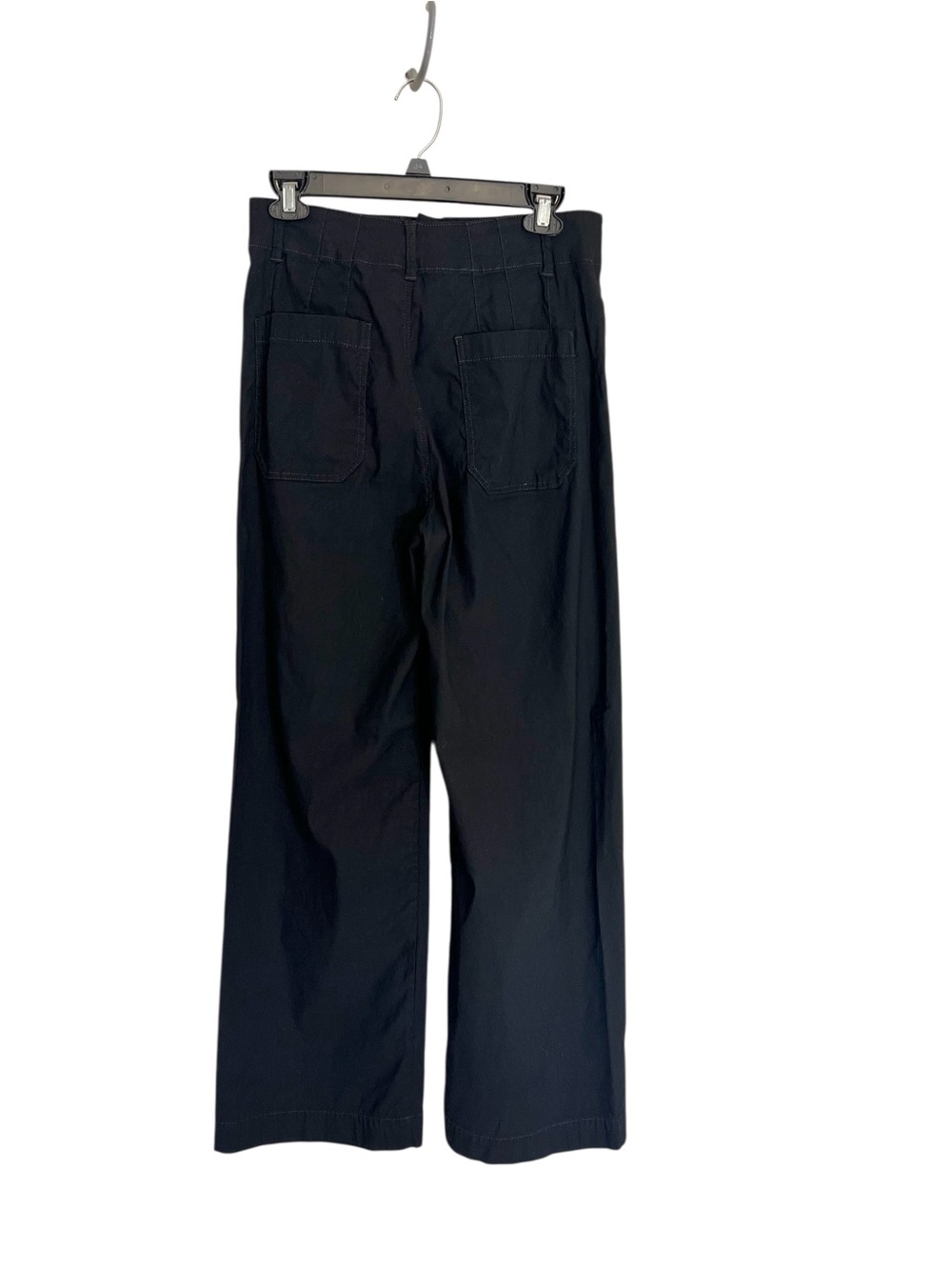 Anthropologie Colette High-Rise Wide-Leg Full-Length Pants Magic Fabric 29 black - Picture 3 of 15